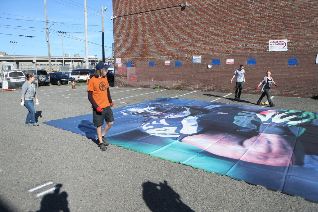 Seahawks partner with local company to upcycle banners and raise